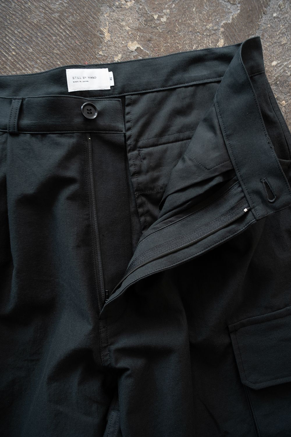 【26SS】コットンモールスキンカーゴパンツ(DARK GREEN)