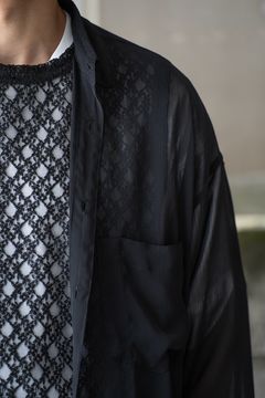 【ラスト1点】【24SS】Russell Lace No-Sleeve/ラッセルレースノースリーブ(BLACK)