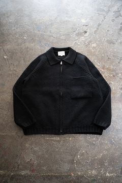 【25AW】5Gニットジップブルゾン(BLACK)