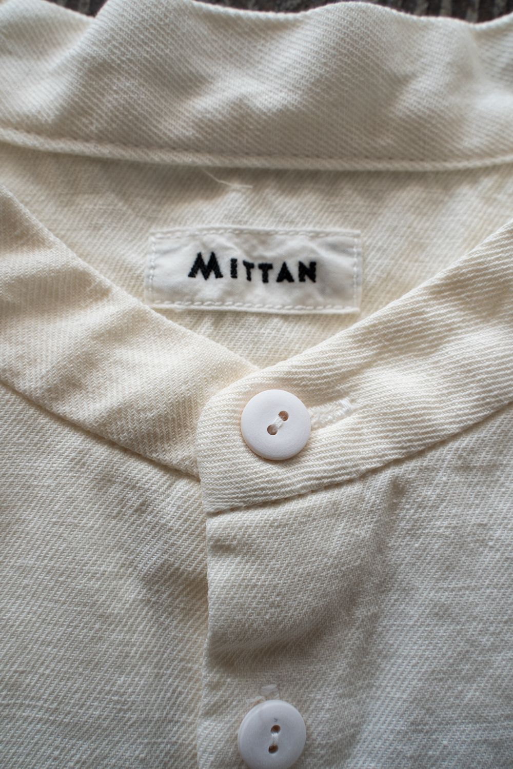 和紙大麻シャツ(白)