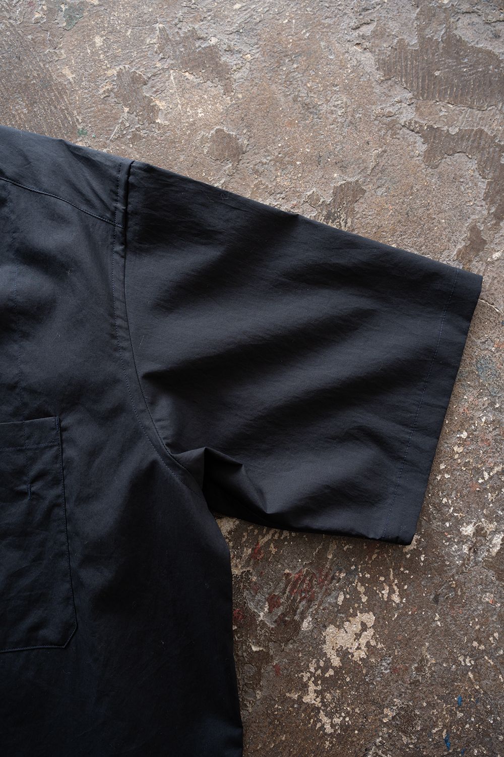 【26SS】コットンブロード半袖シャツ(NAVY)