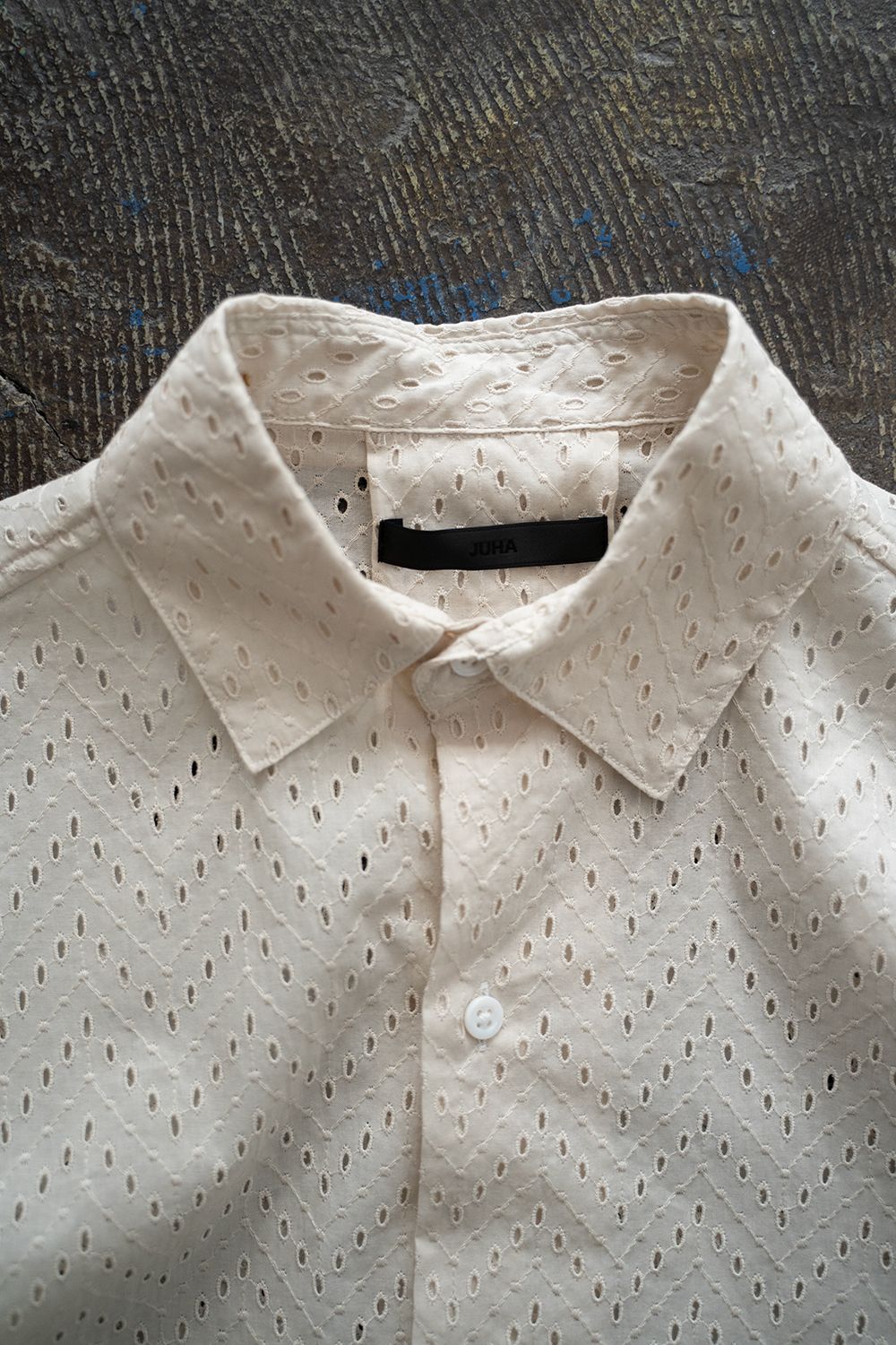 【ラスト1点】【24SS】Lawn Lace Shirt/ローンレースシャツ(ECRU)