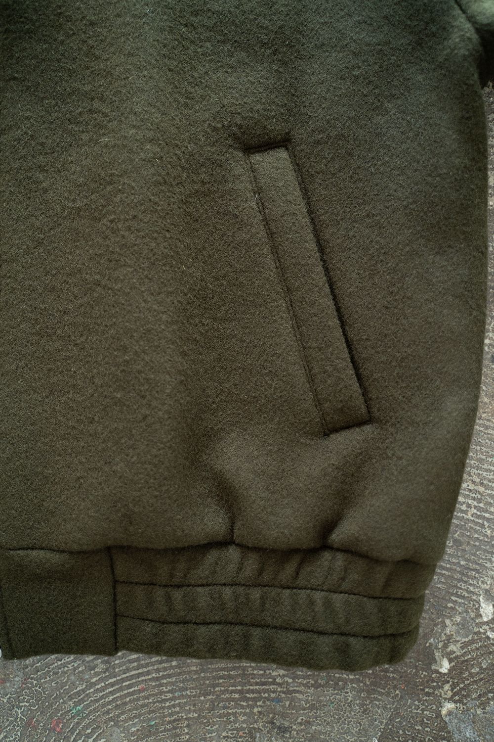 【24AW】Melton Track Jacket/メルトントラックジャケット(OLIVE)
