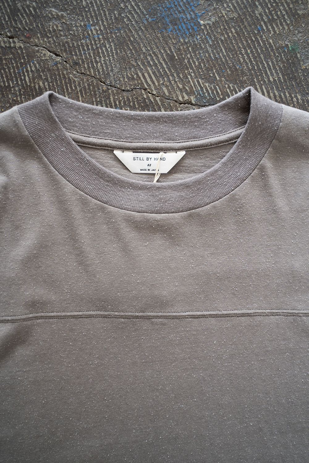 【ラスト1点】【24SS】シルク混フットボールTシャツ(SLATE GRAY)