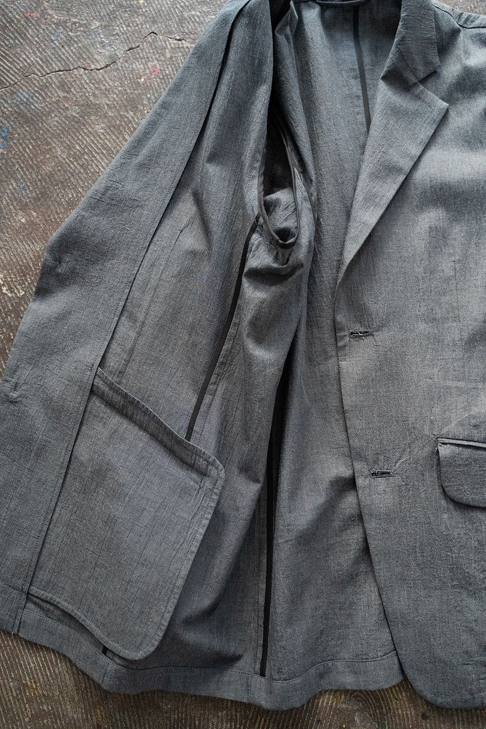 ジャケット・アウター Kics Document. CTTN CHAMBRAY 2B JACKET KICS DOCUMENT. - 【ラスト1点】【23SS】CTTN Chambray 2B