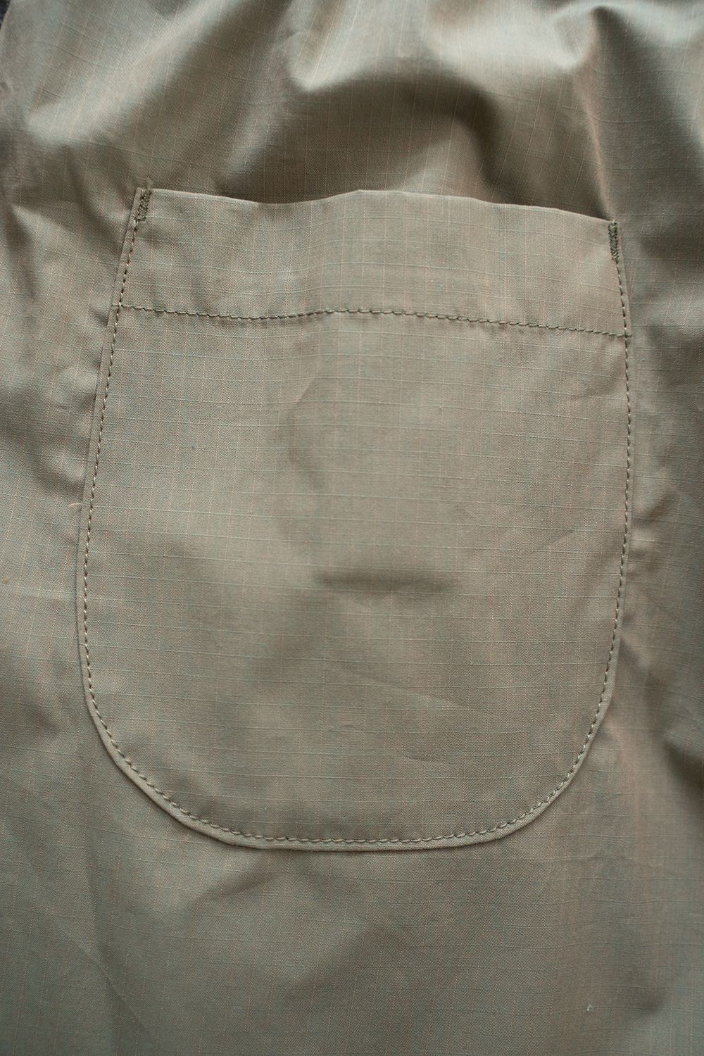 【ラスト1点】【23SS】Chambray Rip Shorts/シャンブレーリップストップショートパンツ(BEIGE)