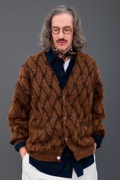【26AW】Ochiba Mohair Cardigan(ORANGE)