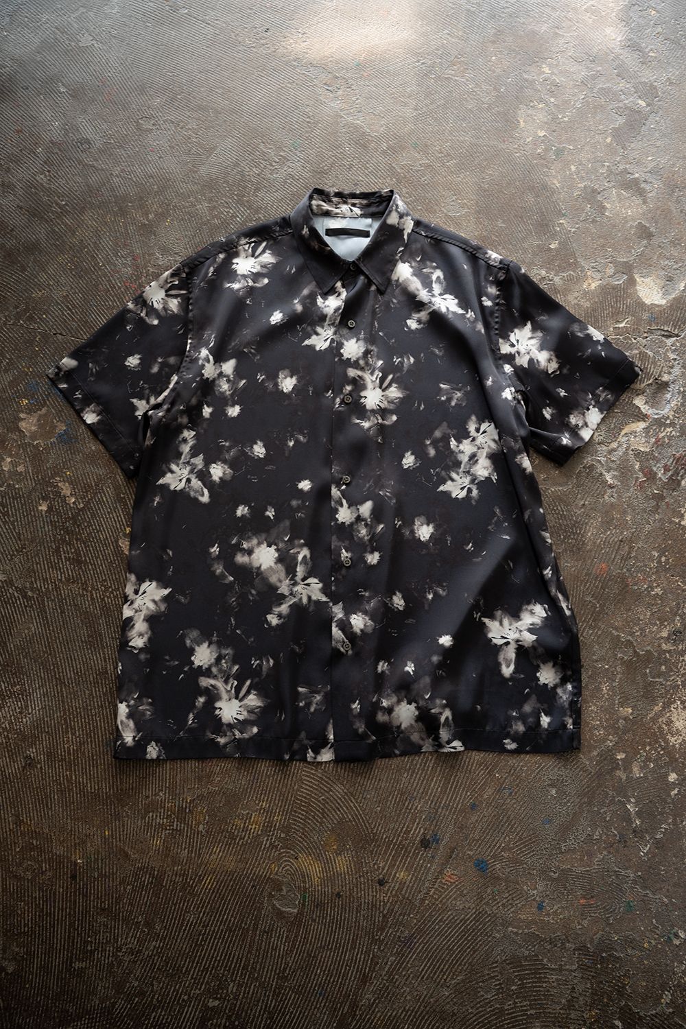 【26SS】Floral S/S Shirt/フローラルショートスリーブシャツ(BLACK)