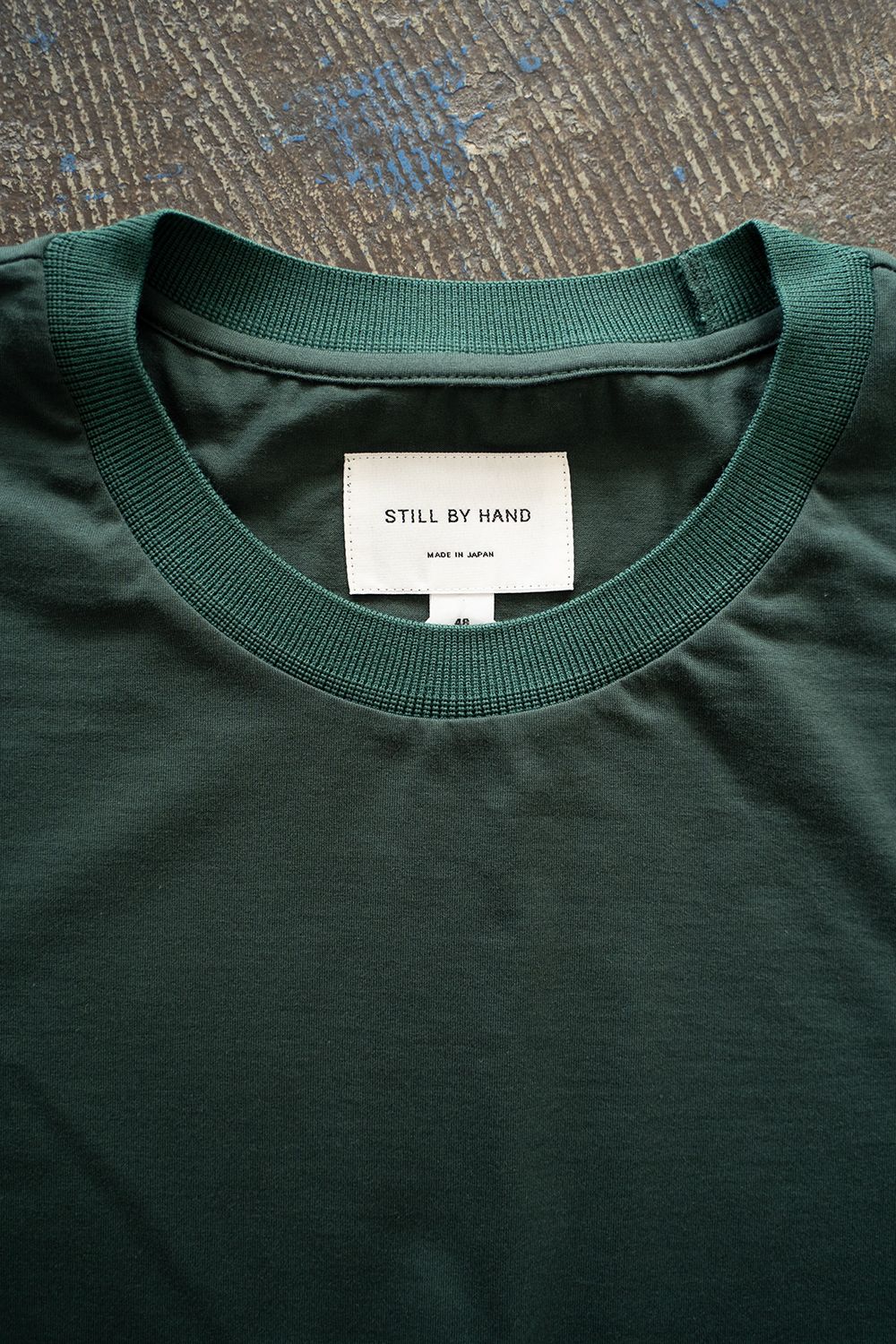 【ラスト1点】【25SS】オーバーサイズネックリブTシャツ(GREEN)