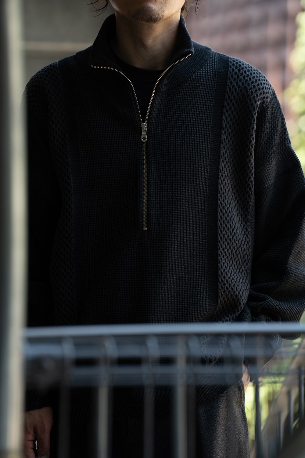 【26AW】Karita Half Zip Knit(BLACK)