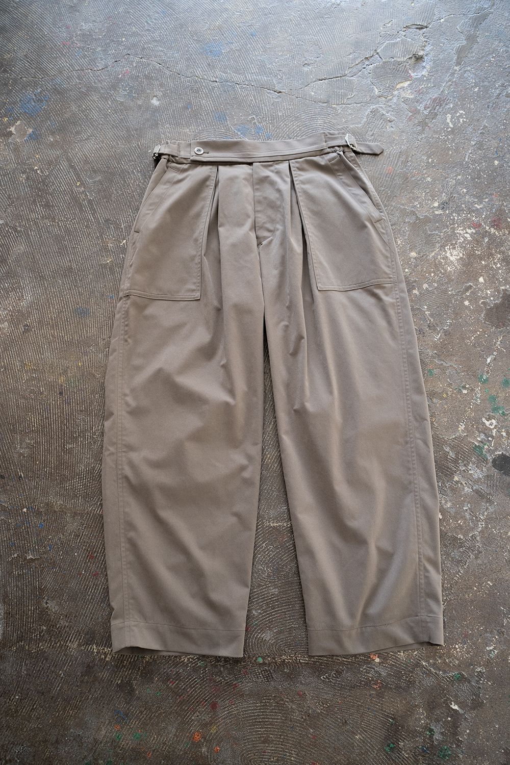 【ラスト1点】【22AW】2-Tack Baker Pants/2タックベイカーパンツ(GREIGE)