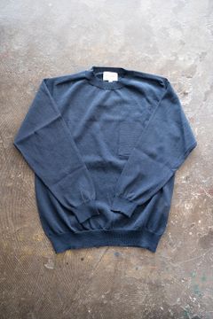 【ラスト1点】和紙混サドルショルダーニット(NAVY)