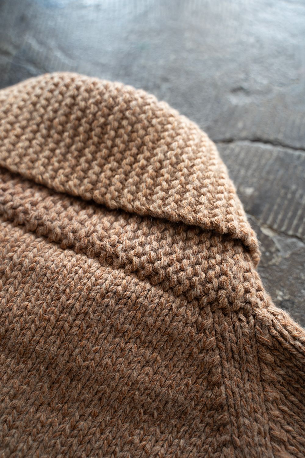 【Sサイズ】Cotton/Papar/Wool HAND KNITTING cowichan sweater(KAKISHIBU)