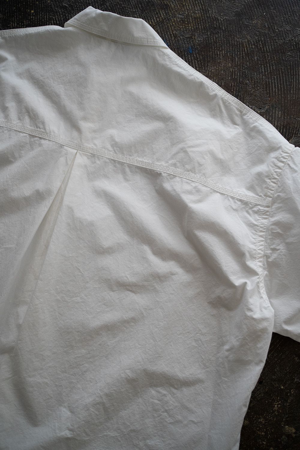 【ラスト1点】【25SS】タイプライター半袖オーバーシャツ(WHITE)