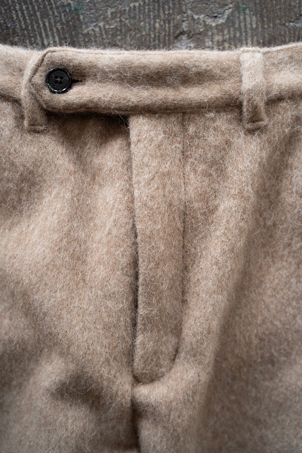 【ラスト1点】【25AW】Mohair Shaggy Tapered Pants/モヘアシャギーテーパードパンツ(BEIGE)
