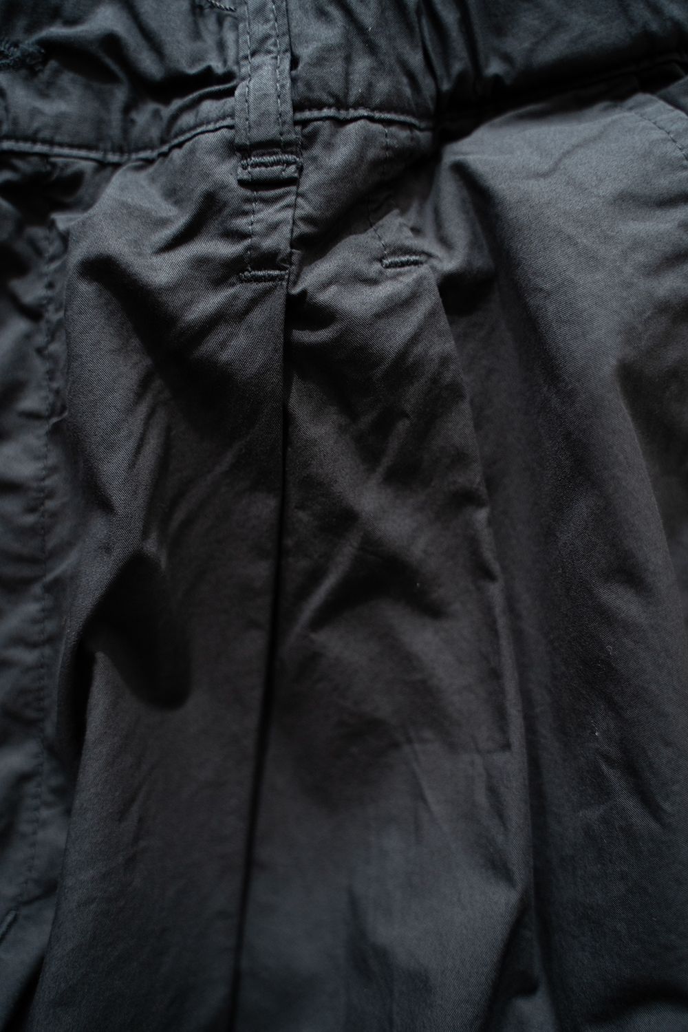【25SS】ガーメントダイ2タックワイドテーパードパンツ(INK BLACK)