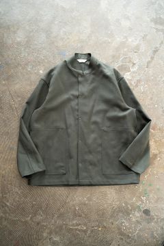 【ラスト1点】【22AW】ウールスタンドカラージャケット(GREEN)