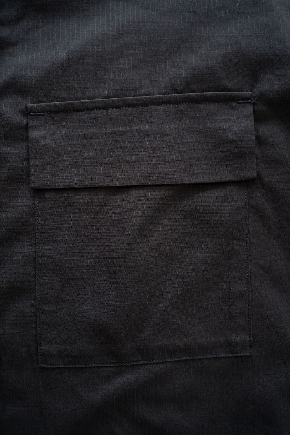 【ラスト1点】【26SS】コットン×ラミーオーバーサイズシャツ(NAVY STRIPE)