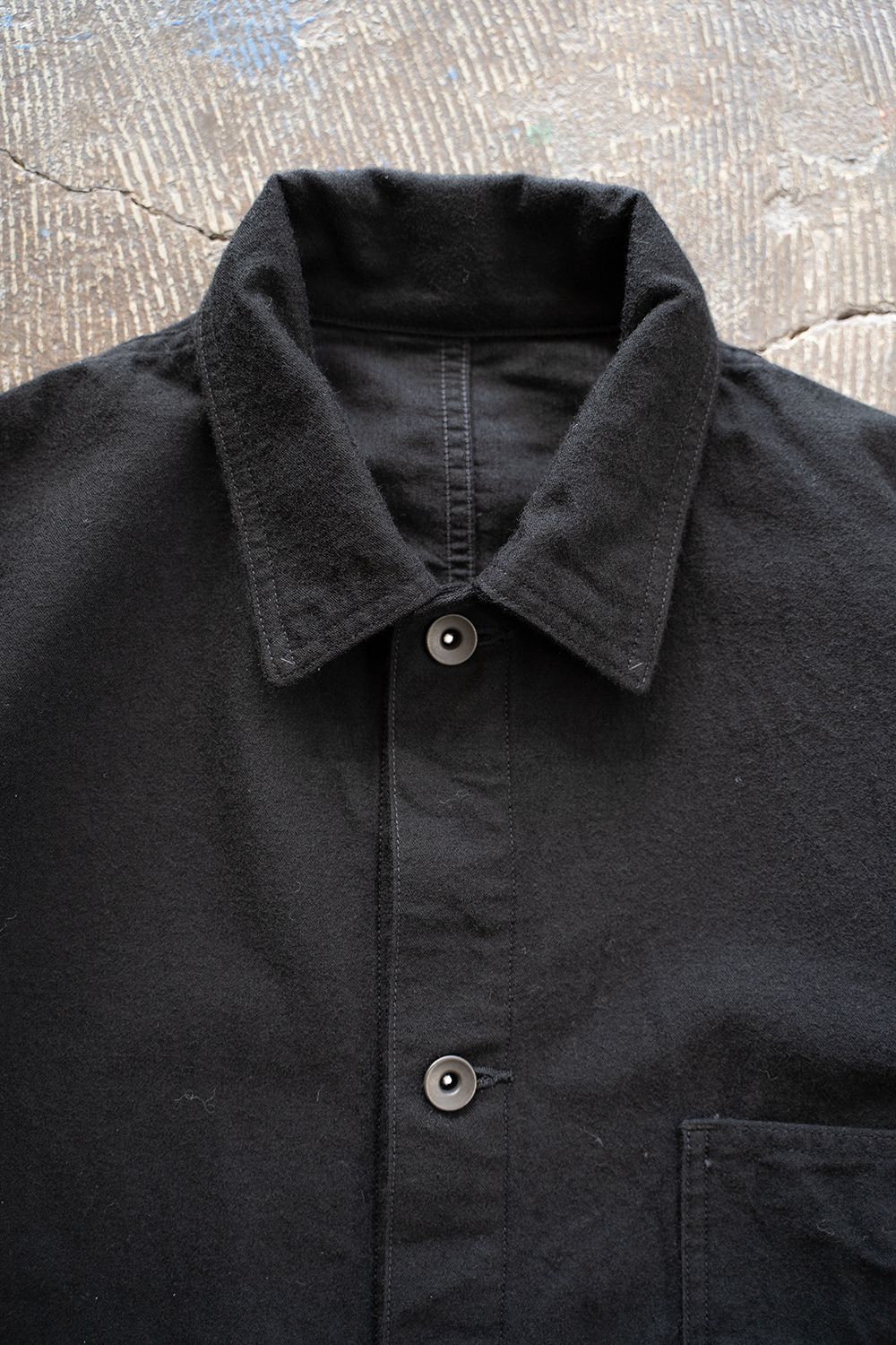【25AW】Wool Cotton Moleskin Jacket(BLACK)
