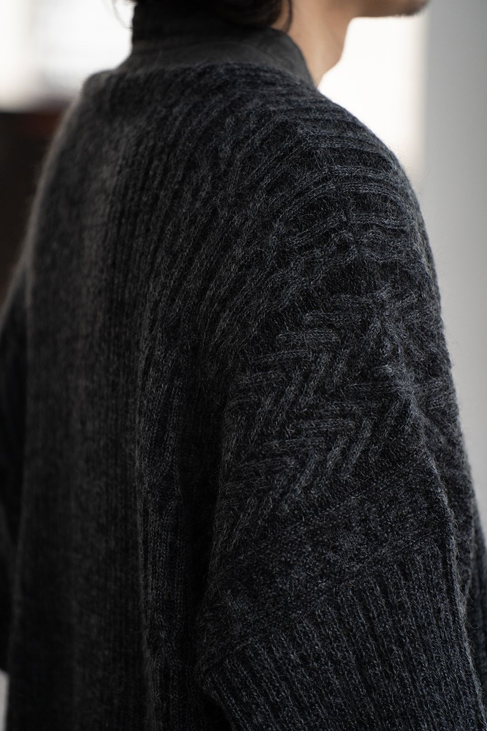 【25AW】Sekkei Mohair Cardigan(BLACK)