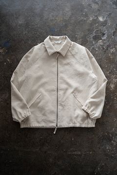 【ラスト1点】【25SS】ポリエステルオックスジップブルゾン(ECRU)