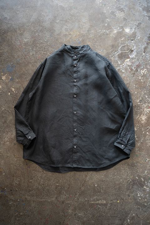 大麻シャツ 3(墨黒)