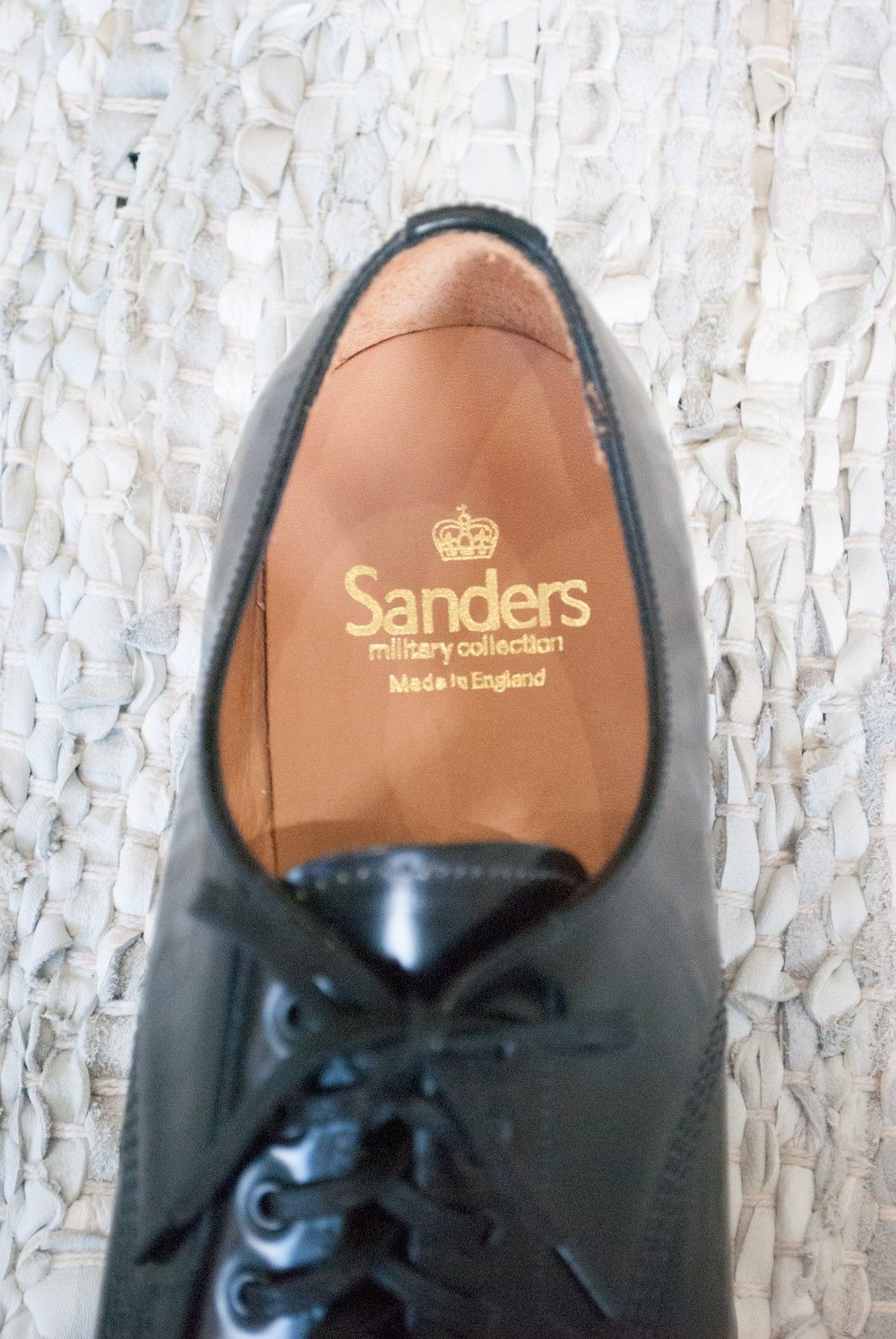 SANDERS - 【定番人気】Military Derby Shoe(BLACK)【No.1128