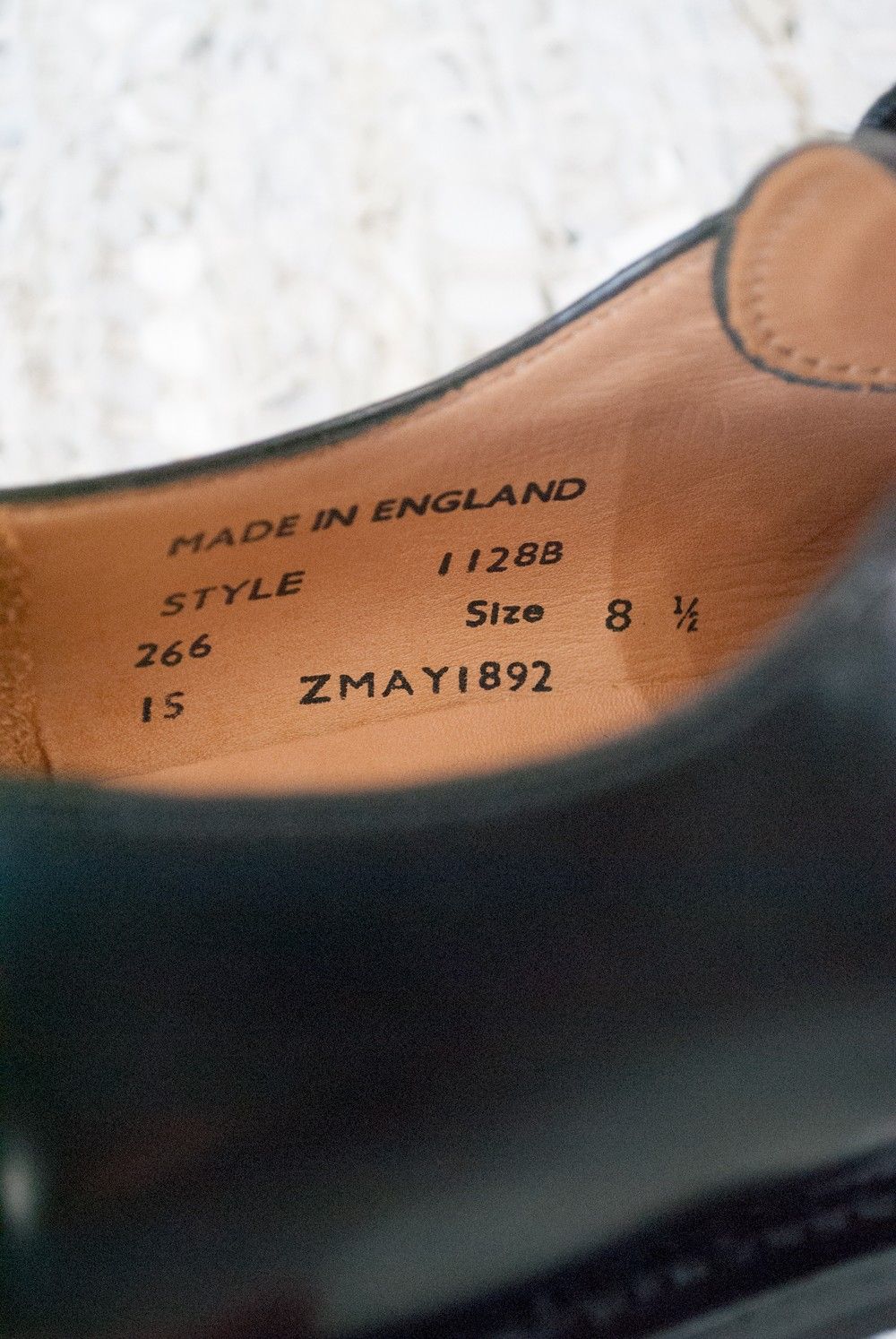 【定番人気】Military Derby Shoe(BLACK)【No.1128】