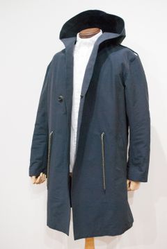【16SS】SINGLE HOOD COAT(NAVY)