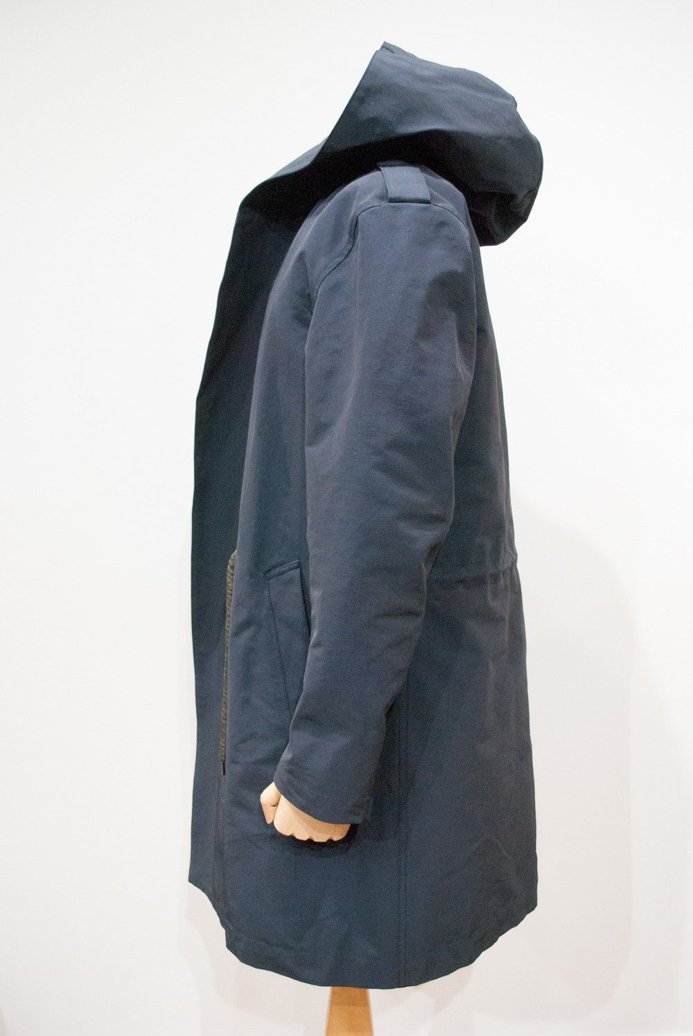 【16SS】SINGLE HOOD COAT(NAVY)