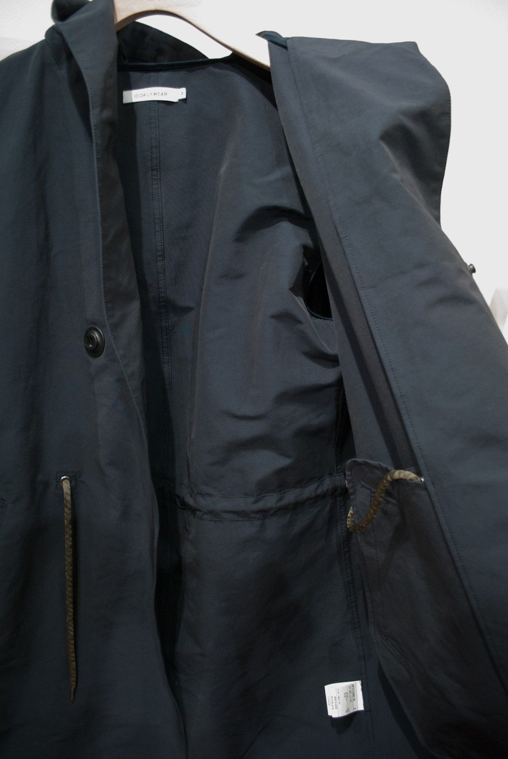 【16SS】SINGLE HOOD COAT(NAVY)