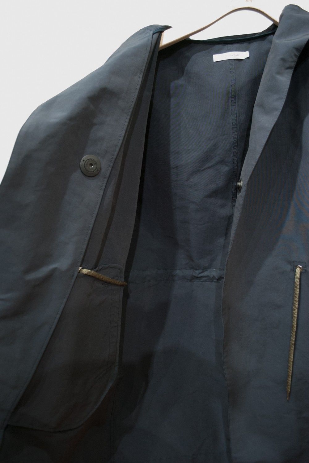 【16SS】SINGLE HOOD COAT(NAVY)