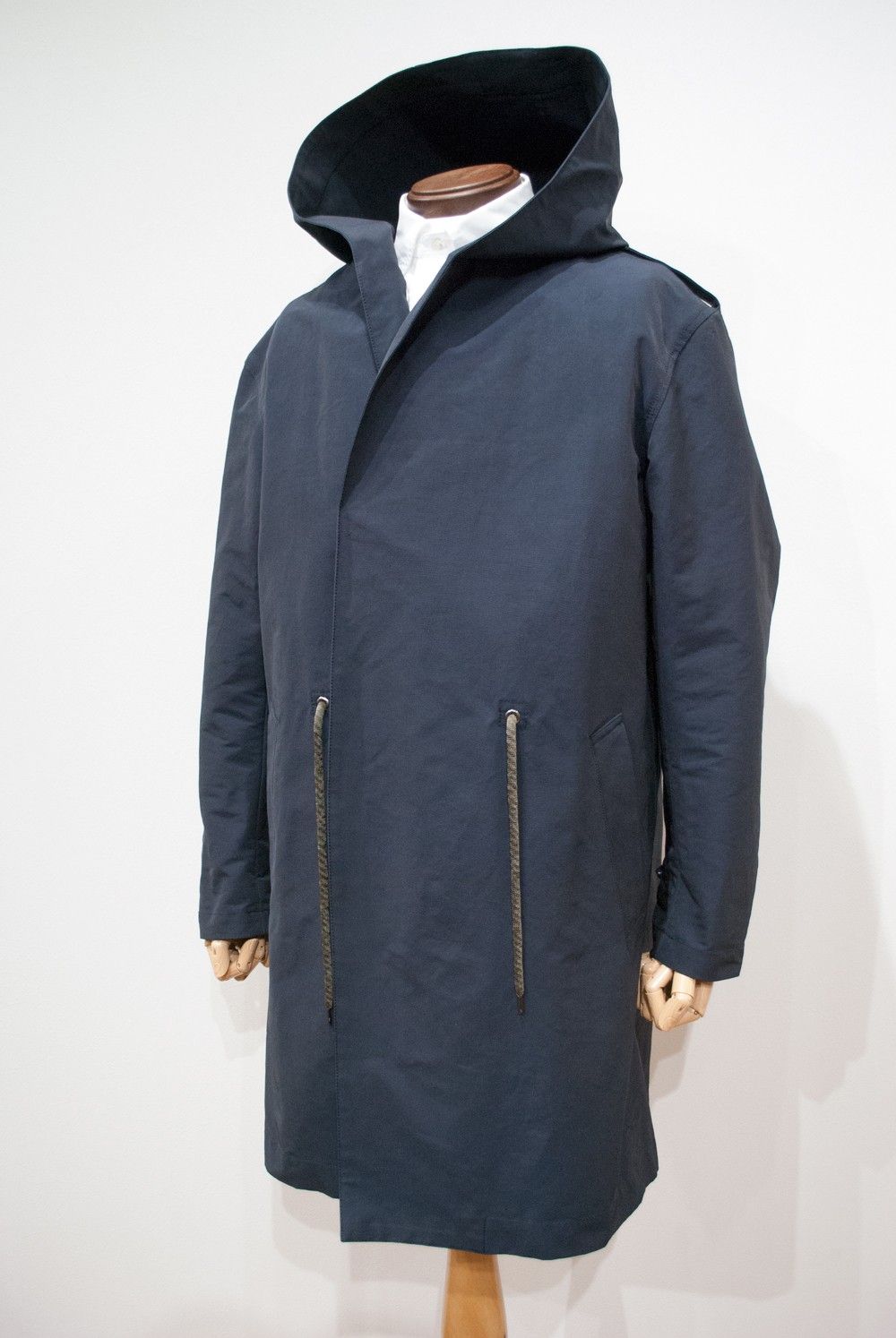 【16SS】SINGLE HOOD COAT(NAVY)