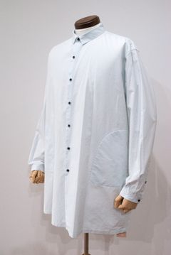 【16SS】ロングシャツ(SLATE)