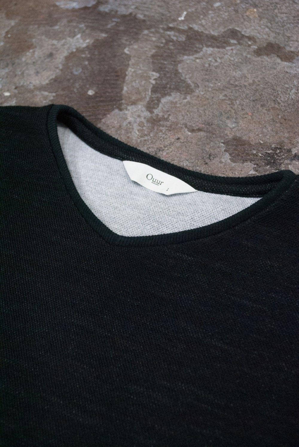 【16SS】ルーズVネックニットTee(BLACK)