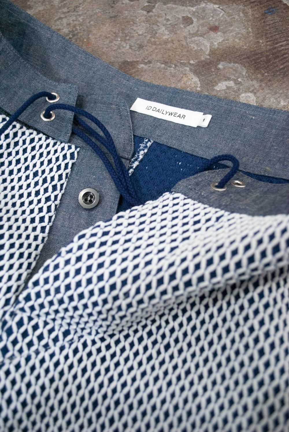 【ラスト1点】【16SS】二重編みサーフショーツ(WHITE)