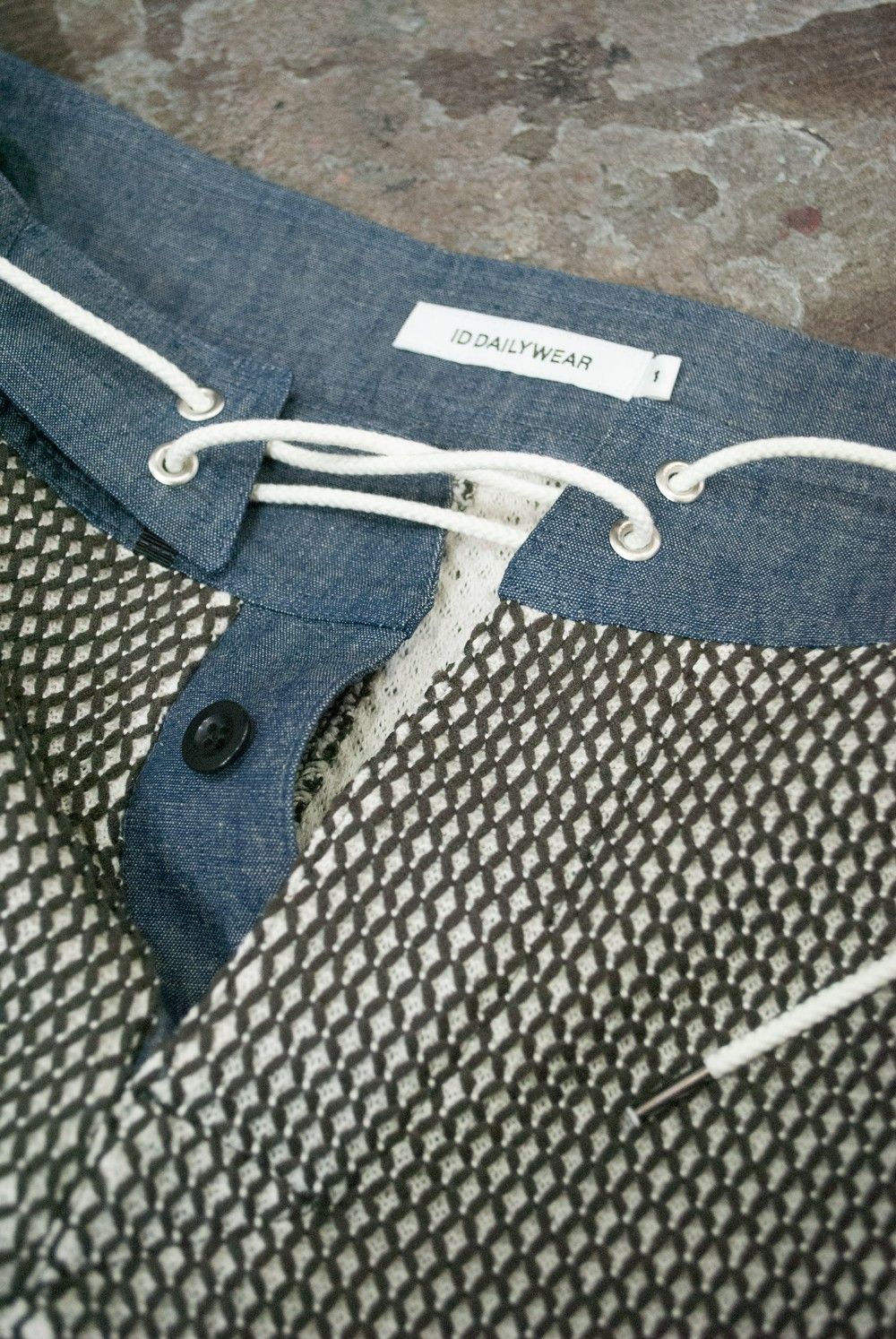 【16SS】二重編みサーフショーツ(KHAKI)