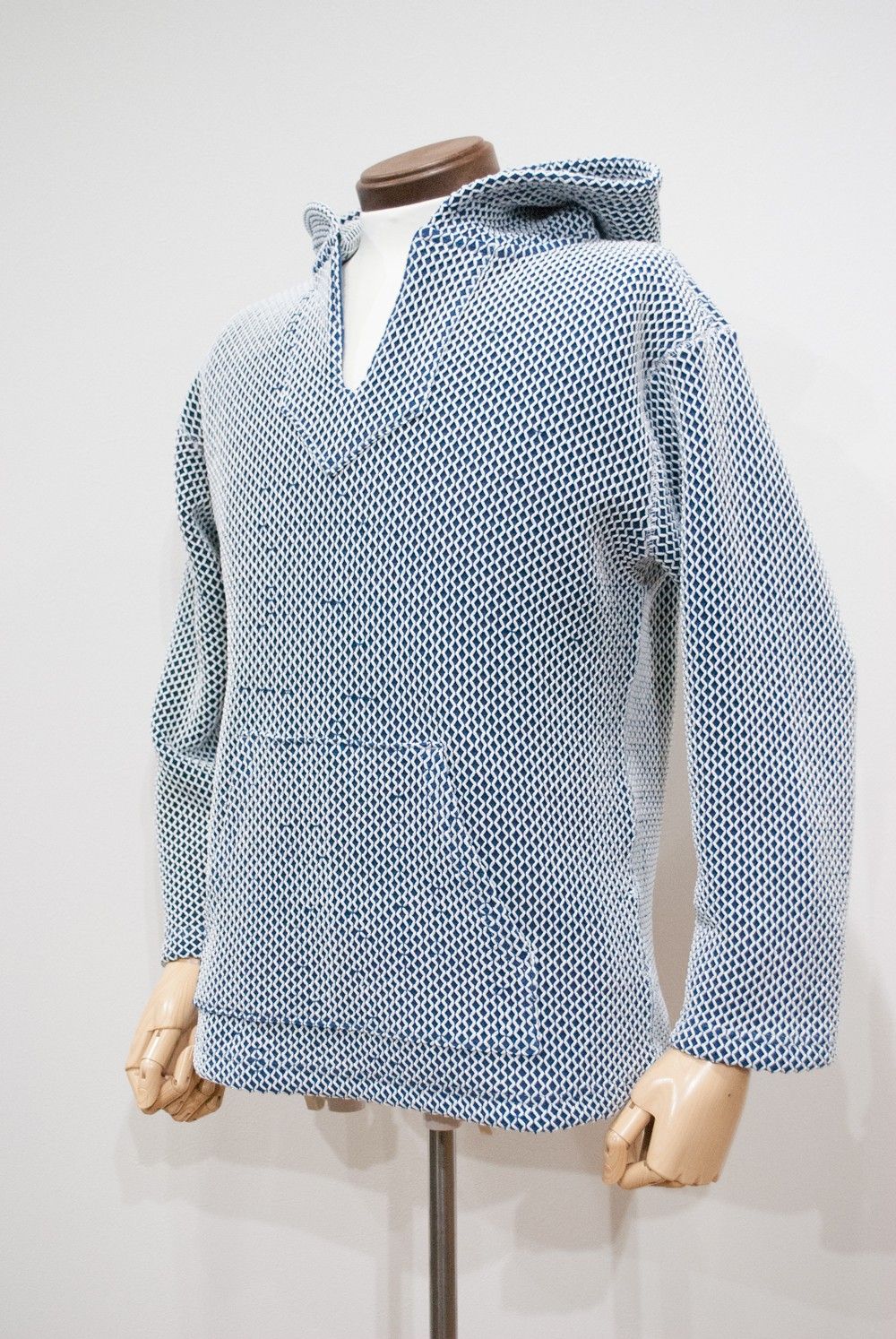 【16SS】二重編みメキシカンパーカ(WHITE)