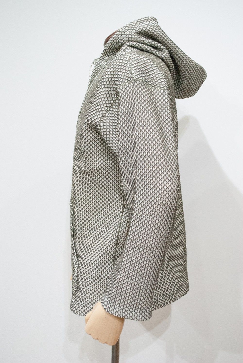 【16SS】二重編みメキシカンパーカ(KHAKI)