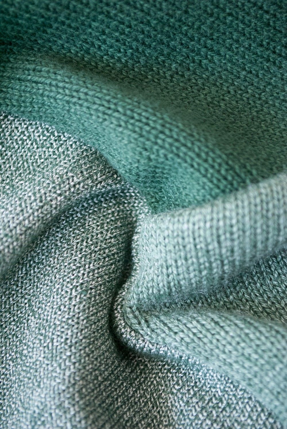 【16SS】半袖MIXニット(GREEN)