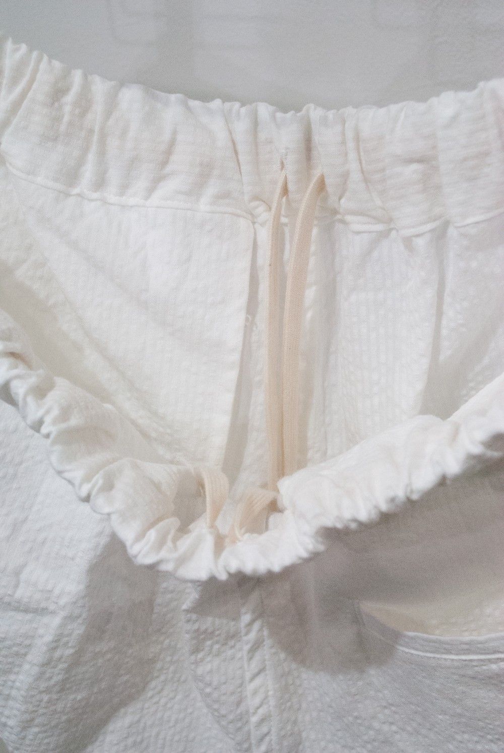 【ラスト1点】【サイズ0】"wok"pajama seersucker(WHITE)【セットアップ】【ユニセックス】