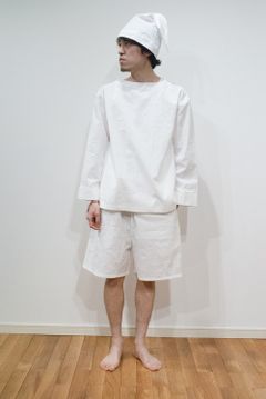 【ラスト1点】【サイズ0】"wok"pajama seersucker(WHITE)【セットアップ】【ユニセックス】