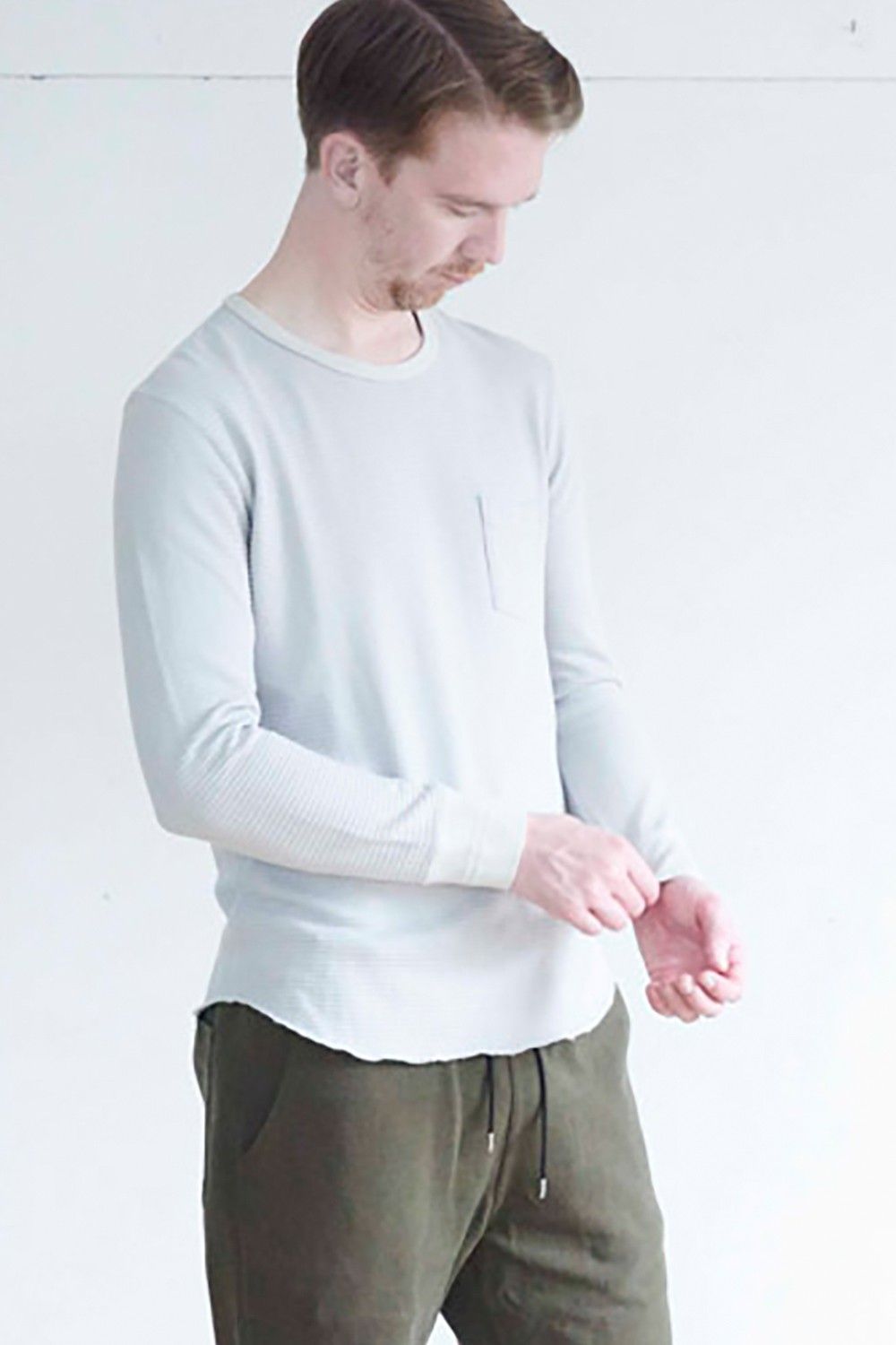 【ラスト1点】Crew Neck Thermal(HEATHER GRAY)