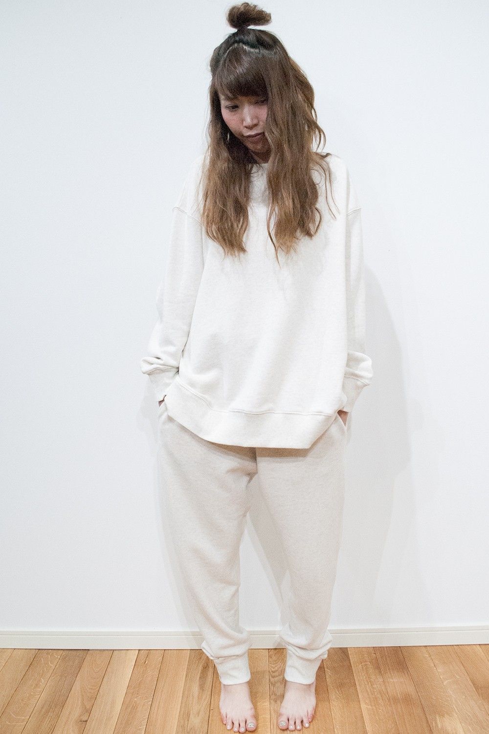 【ラスト1点】"WOK" sweat shirts 【ユニセックス】(WHITE)