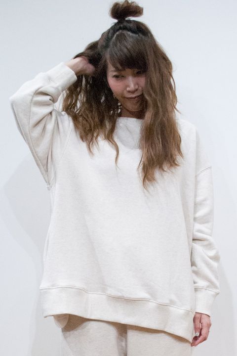 【ラスト1点】"WOK" sweat shirts 【ユニセックス】(WHITE)