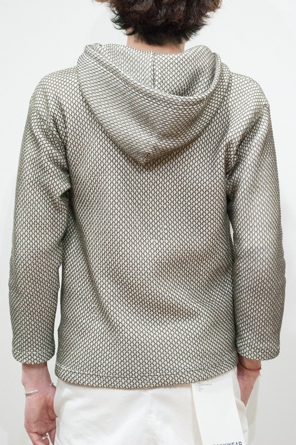 【16SS】二重編みメキシカンパーカ(KHAKI)