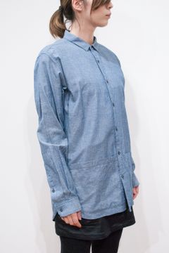 LINEN SUNDAY SHIRTS(DARK SLATE)【一番人気】【ユニセックス】