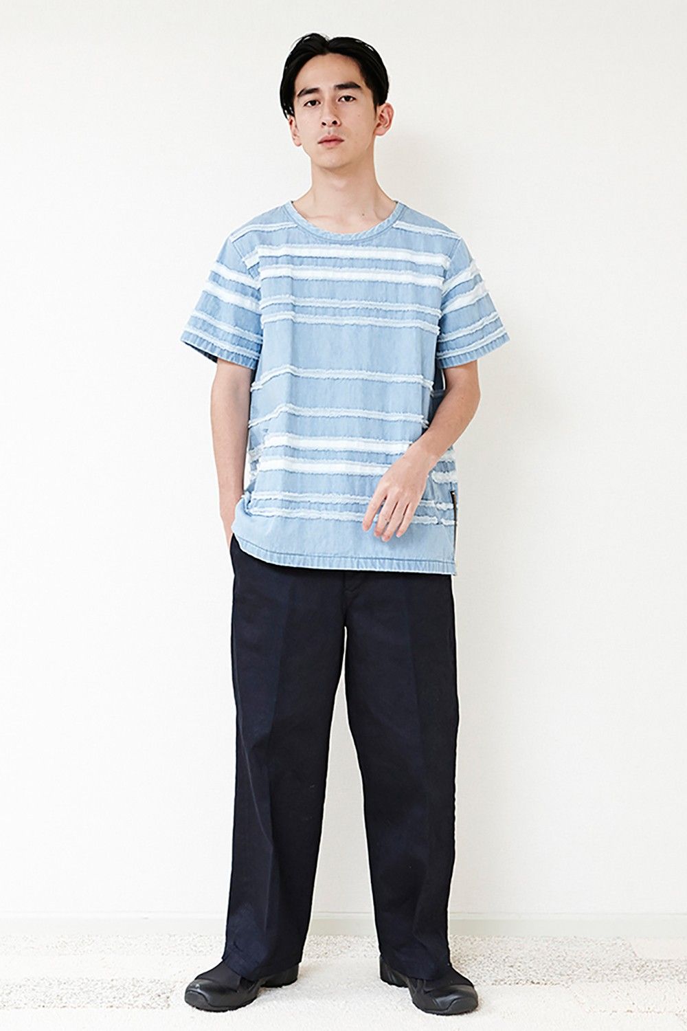 ID DAILYWEAR - 【再入荷】【定番人気】WIDE DENIM PANTS(INDIGO