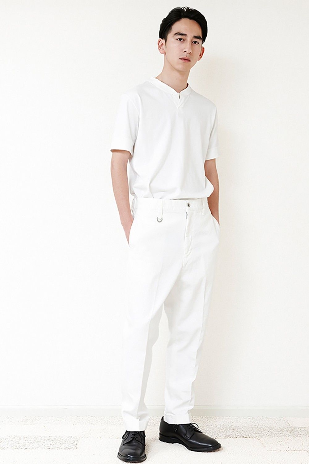 【一番人気】NEW SARROUEL DENIM PANTS/定番サルエルデニム(WHITE)