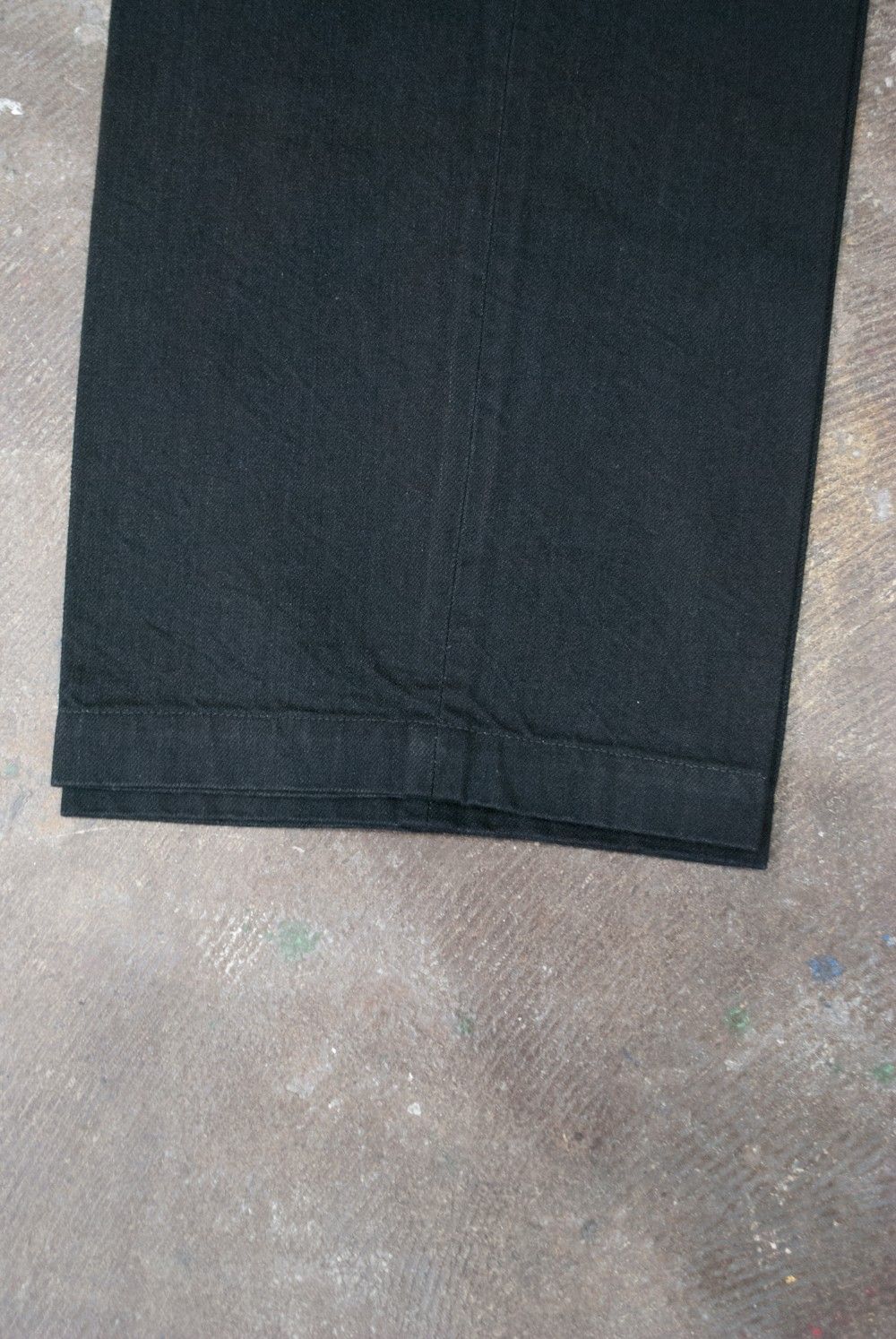 【ラスト1点】【定番人気】WIDE DENIM PANTS(BLACK)【ユニセックス】